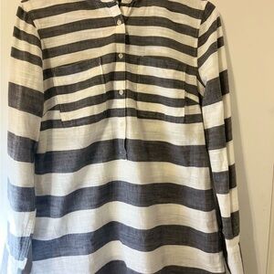 Striped Black and White Men's Shirt